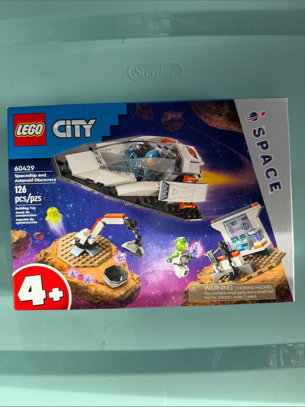 Lego City Space Spaceship and Asteroid Discovery - White, Gray, Blue, Orange